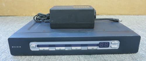 Belkin F1DA104T OmniView Pro 2 Series 4 Port KVM Switch With On-Screen Display