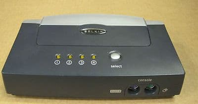 Belkin F1DB104P OmniView E Series 4-Port KVM Switch PS/2 Computer VGA