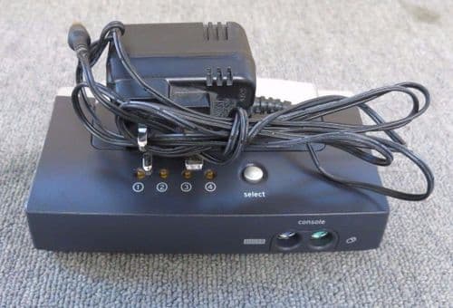 Belkin F1DB104P P81035-A OmniView E Series 4-port PS2 KVM Switch With Cables