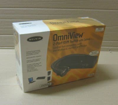 Belkin Omniview E-Series 2-Port PS/2 / KVM Switch F1DB102P-B