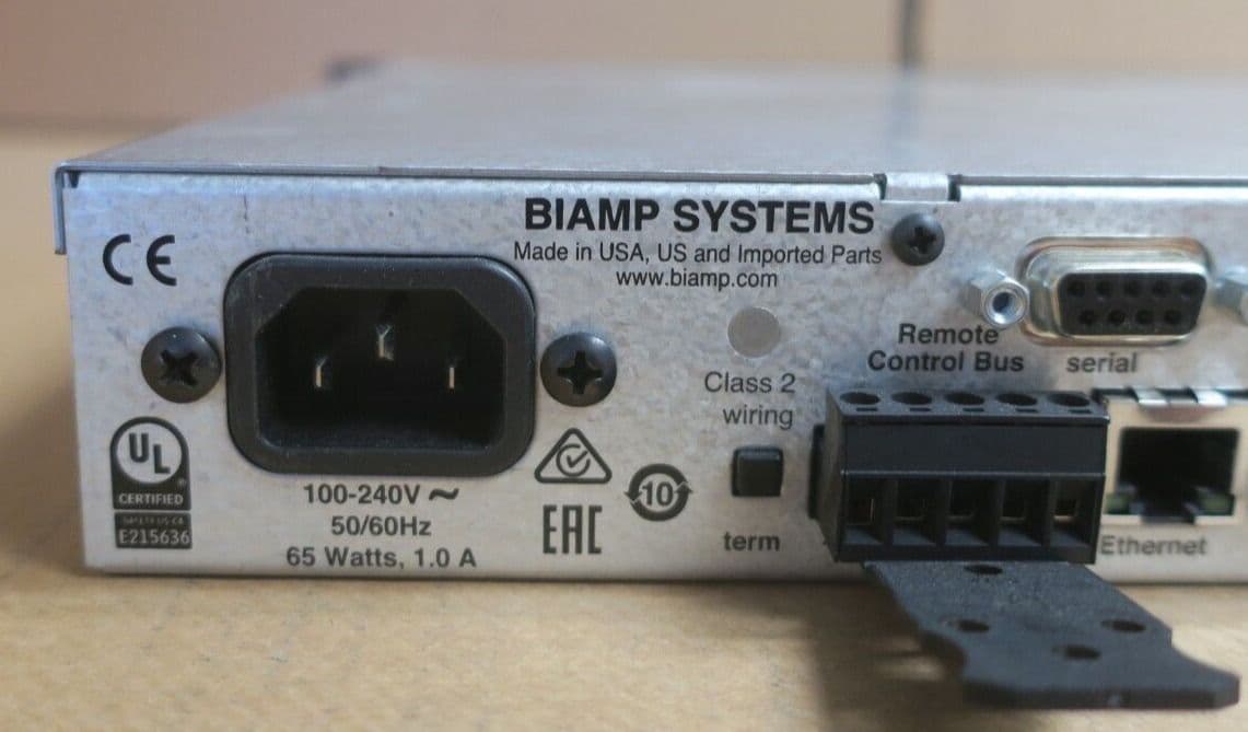 BIAMP Systems Nexia VC Conference Room DSP 1U Audio Digital Signal ...