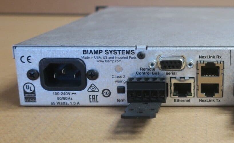BIAMP Systems Nexia VC Conference Room DSP 1U Audio Digital Signal ...