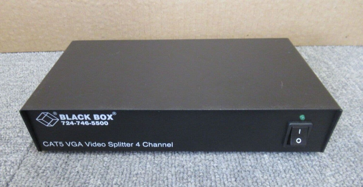 Black Box 724 746 5500 AC601A 4 Channel CAT5 VGA Splitter Extender black-box-724-746-5500-ac601a-4-channel-cat5-vga-splitter-extender