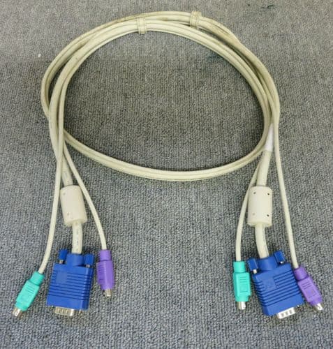 Black Box EHN408-0005 ServSwitch 5FT 1.5M KVM Computer Cable VGA-PS/2