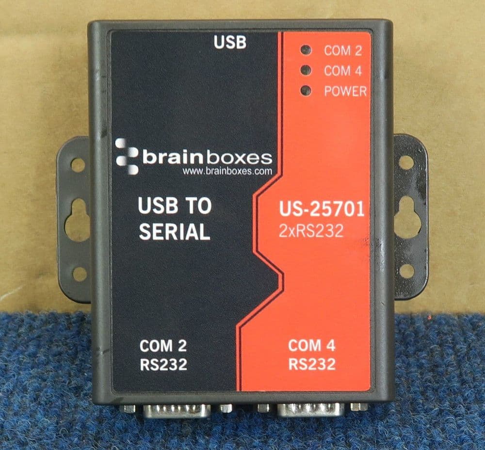 Brainboxes Adapter BrainBoxes US-25701 - USB To Serial 2 Port RS232 To USB Adapter