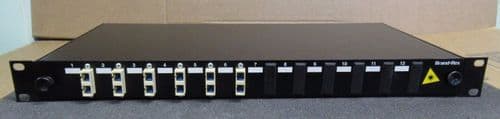 Brand-Rex 12 Port Optical LC single Mode 6 Way Fibre Patch Panel 1U