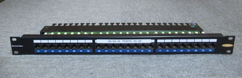 Brand-Rex C6CPNLU24012M 24 Port Cat6Plus Cat6 RJ45 Keystone Patch Panel ...