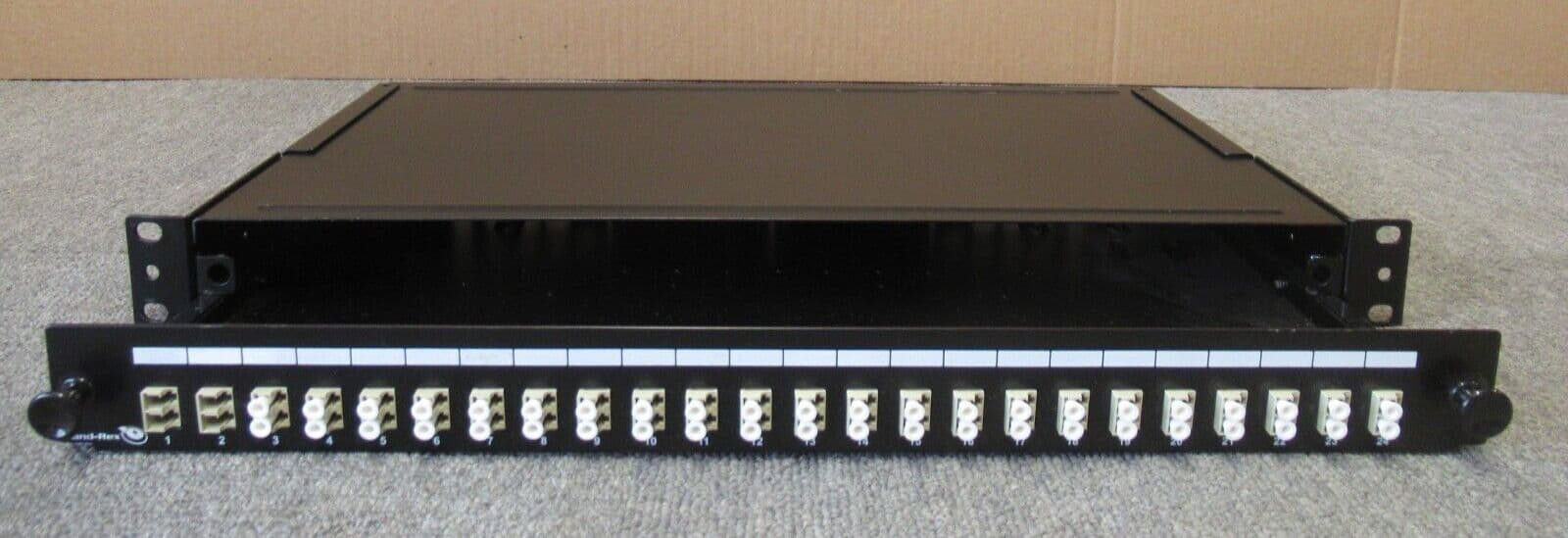 BrandRex FPCC1SXMM48LC2 24 Port 19" 1U LC Duplex Rackmount Fibre Patch