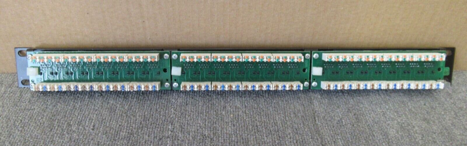 Brand-Rex GigaPlus Series 24 Port Cat5e RJ45 LSA Patch Panel UTP 1U Black