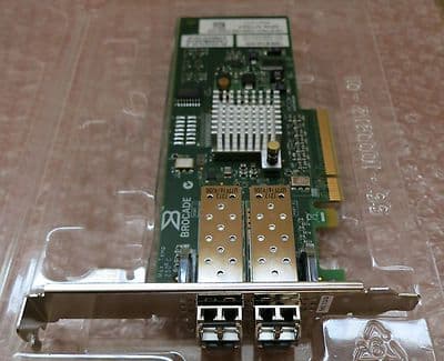 Brocade BR-825 8GB/s Dual Port PCI-e Fiber Channel HBA with SFP's 5T5GY 05T5GY