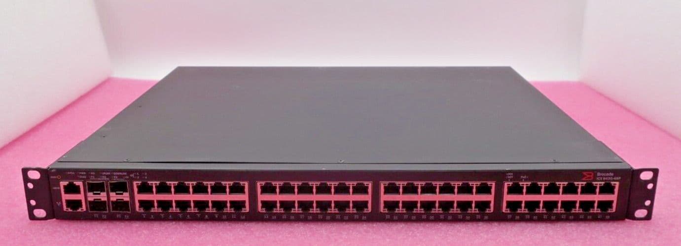 Brocade ICX 6430-48P ICX6430-48P 48x 1GbE RJ45 PoE 4x 1GbE SFP