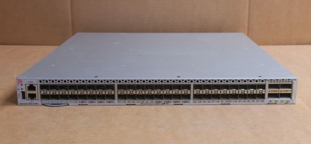 Brocade VDX 6740 BR VDX6740 24 R 48x 10GbE SFP 4x 40Gb QSFP 1U Switch Brocade VDX 6740 BR VDX6740 24 R 48x 10GbE SFP 4x 40Gb QSFP 1U Switch