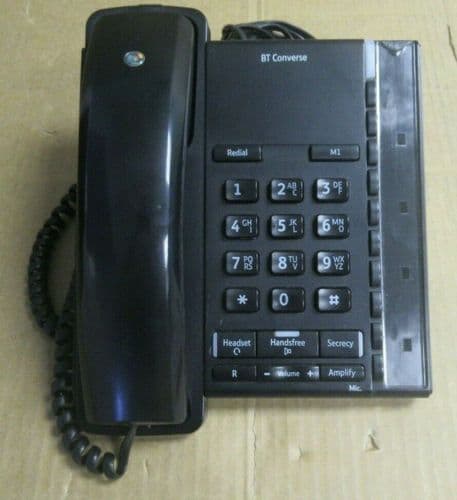 BT Converse 2200 Digital Corded Phone Black 040208