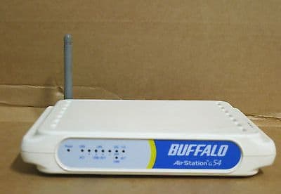 Buffalo Air Station G54 54Mbps/11Mbps Wireless Router Model: WMR-G54