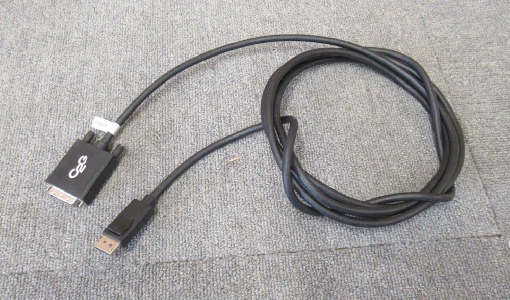 C2G 84330 3M Black DisplayPort Male to Single Link DVID Male Adapter Cable