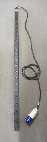 Cannon CP-XAR20-32 20 Way 13A UK Outlets Vertical Mount Right PDU With 32A Plug