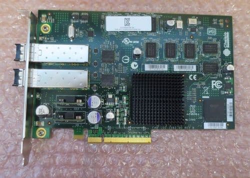 Chelsio Dual Port 10GbE 10GBps PCI-E HBA Fiber Channel CC2-S320E-SR + 2x SFP