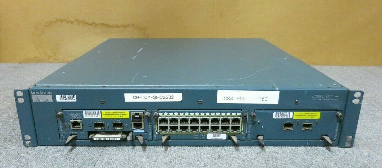 Cisco Css Cisco 11500 CSS11503-AC SCM-2GE IOM-16FE IOM-2GE Content Services ...