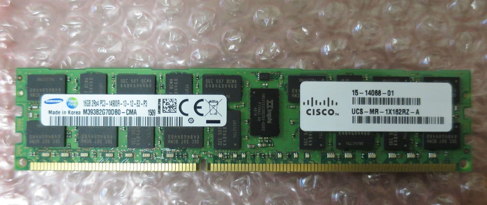 Cisco UCS メモリ UCS-MR-IX161RV-A 16GB x 4 CISCO UCS-MR-1X161RV-A - 16GB DDR4-2400MHz RDIMM/PC4-19200