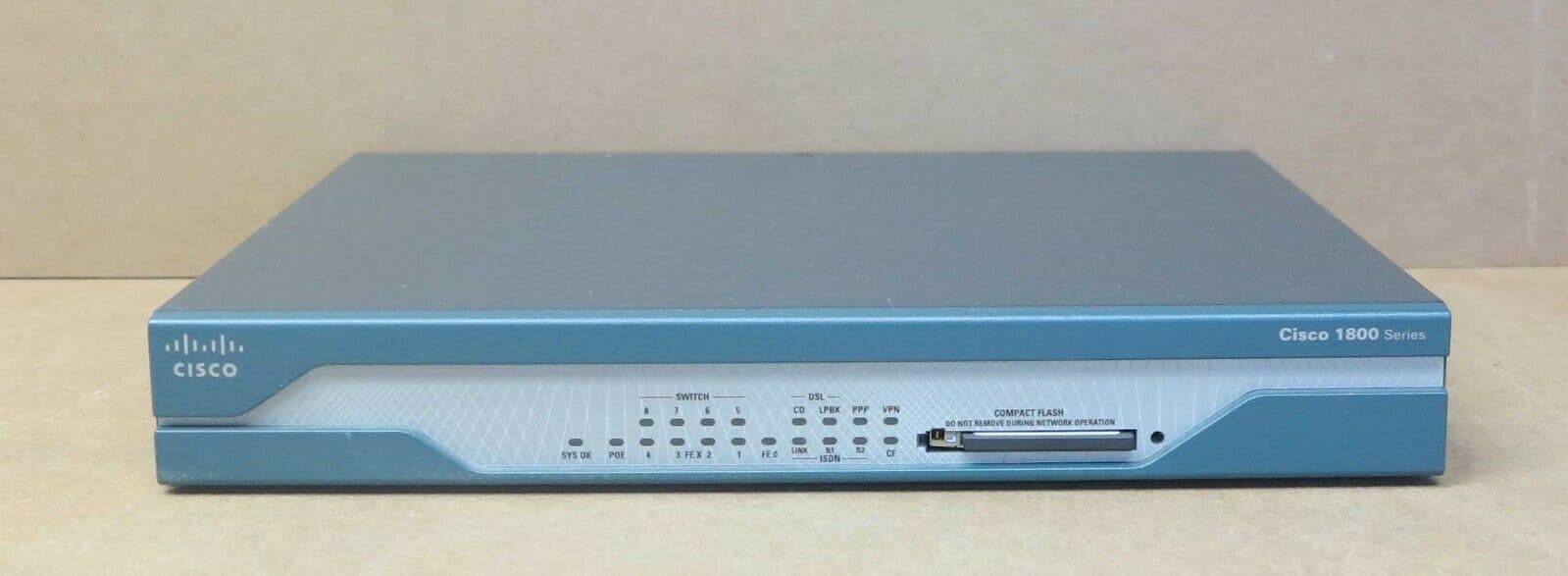 Cisco 1801/K9 1800 Series 8x 10/100Mbps Ports ISR Integrated Services ...