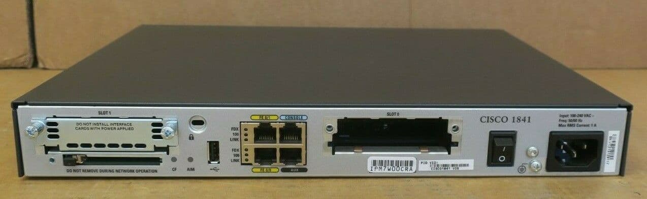 Cisco 1841 1800 CISCO1841 2-Slot Modular Integrated Services Router ISR 1U