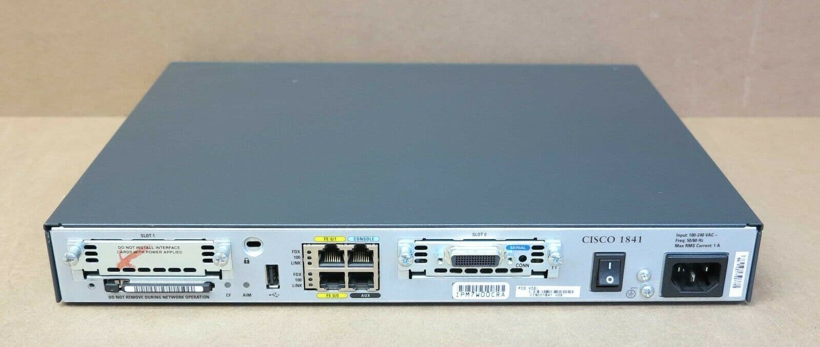 Cisco 1841 Integrated Service T1/E1 Router 1U Rackmount WIC 1T Module
