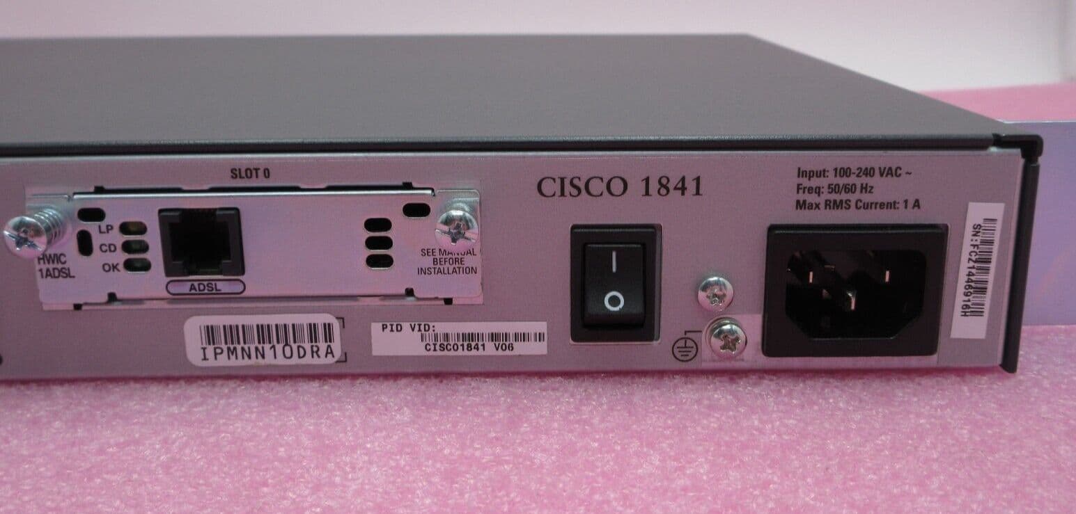 Cisco Adsl Module Cisco 1841 Integrated Service T1/E1 Router WIC-1B-S/T-V3 & HWIC-1ADSL ...