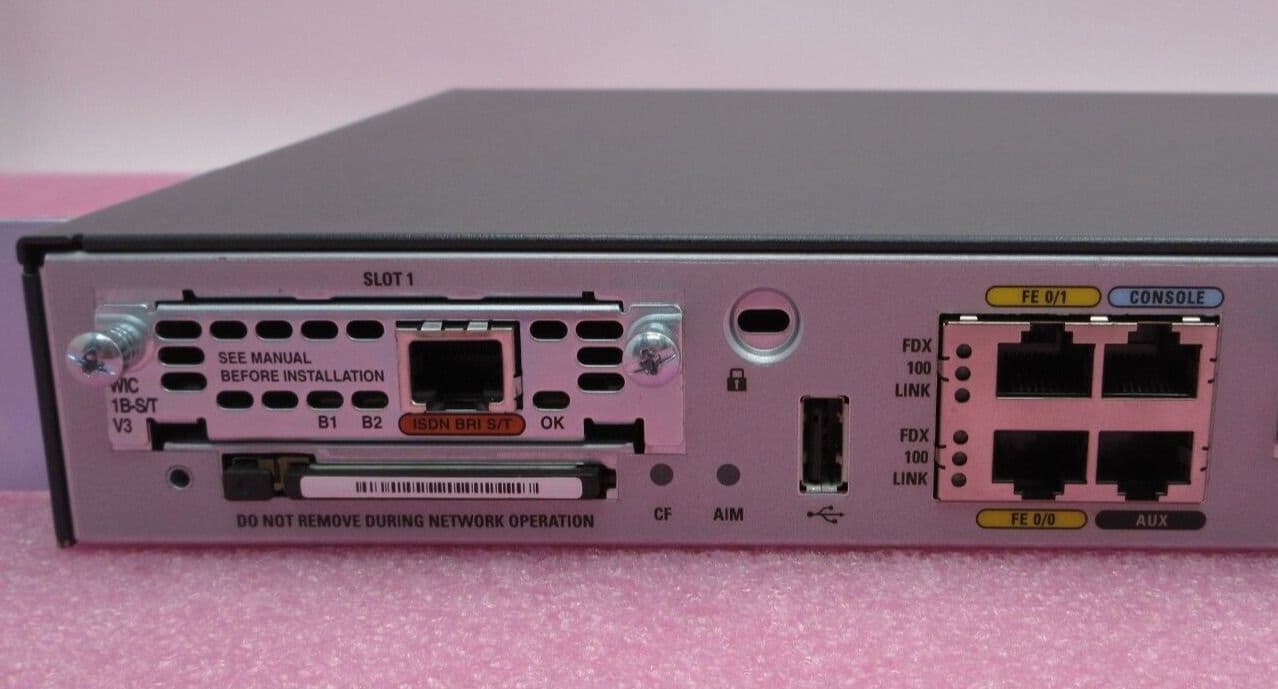 Cisco Adsl Module Cisco 1841 Integrated Service T1/E1 Router WIC-1B-S/T-V3 & HWIC-1ADSL ...