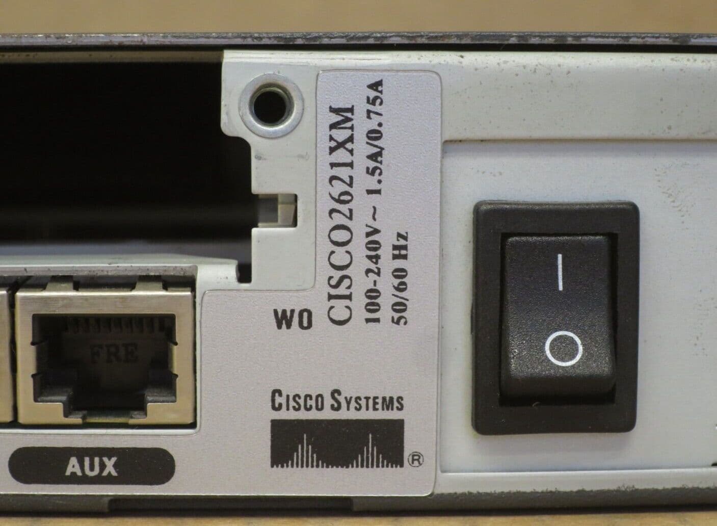 Cisco 2621XM Ethernet Router 10/100MB 2600 Series 1U Wired 240V