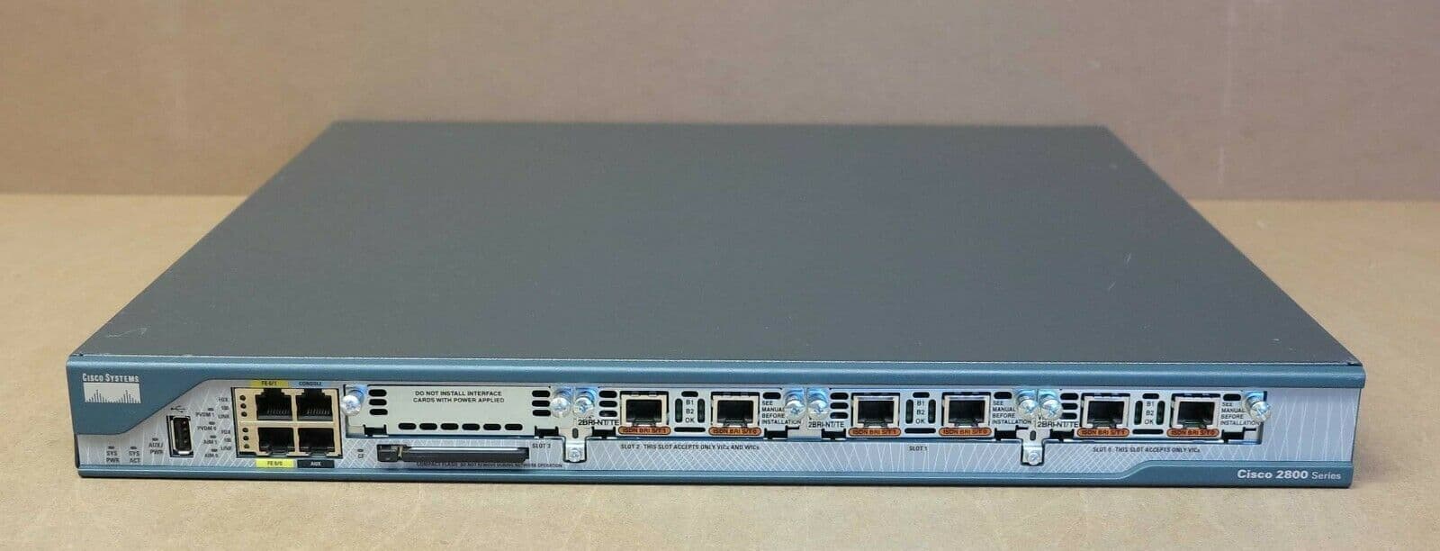 Cisco 2801 CISCO2801-SRST/K9 Fast Ethernet Network Router Security ...