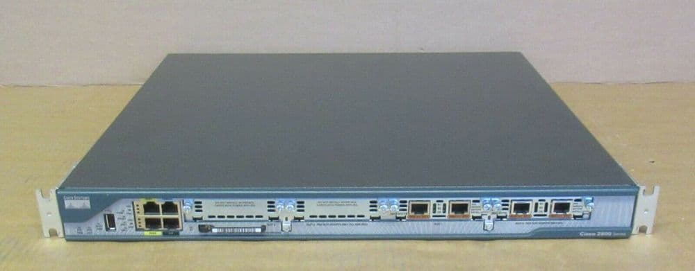 Cisco 2801 CISCO2801-V/K9 Fast Ethernet Network 1U Router Security ...