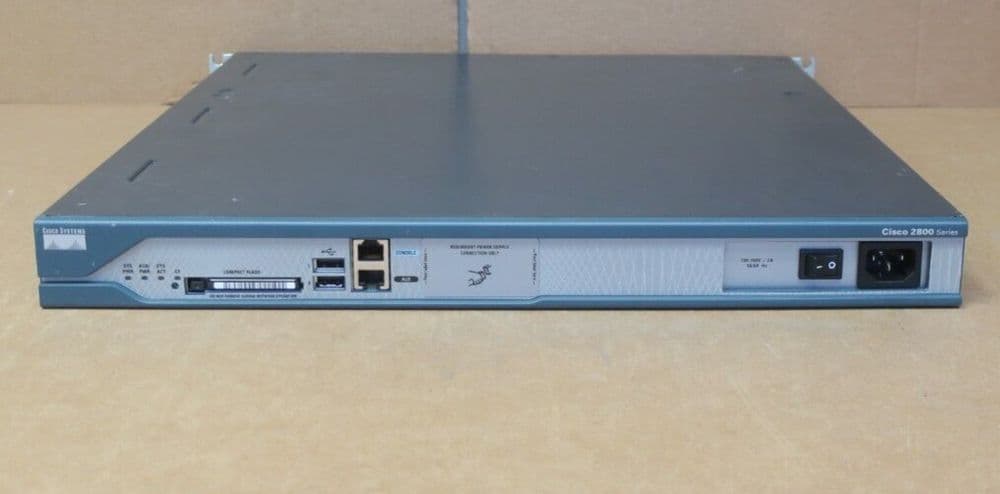 Cisco 2811 2800 1U ISR Integrated Services Router CISCO2811 VWIC2-2MFT ...