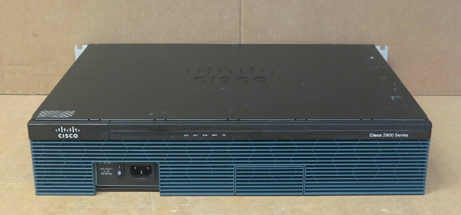 Cisco 2900 CISCO2911/K9 Integrated Services Router 2U 3x GbE Ports ...