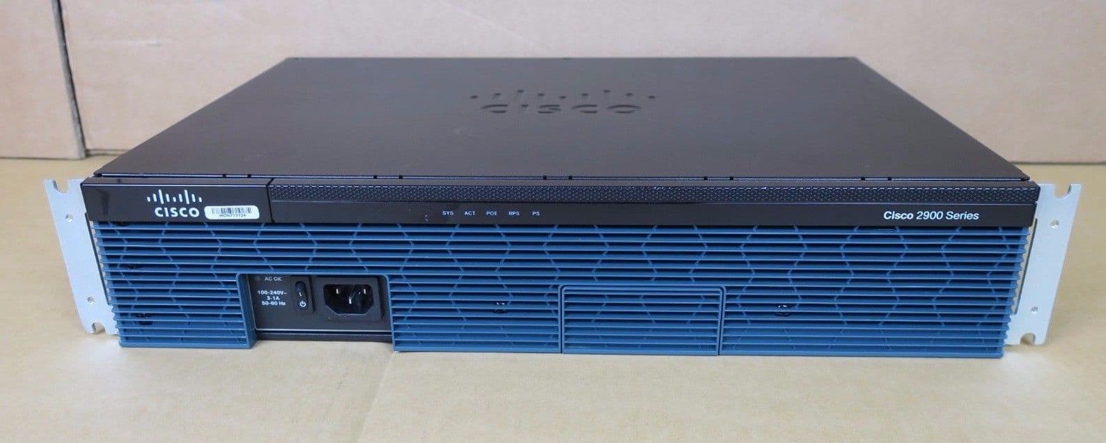 Cisco 2911 CISCO2911/K9 Integrated Services Router 2U 3x Gigabit ...