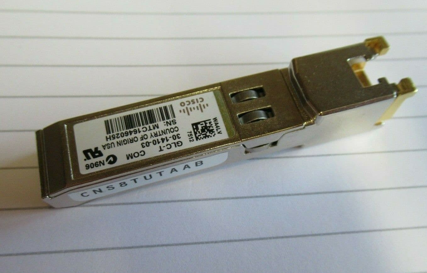 Cisco 30-1410-03 GLC-T 1Gbps 1000Base-T 100m RJ45 SFP
