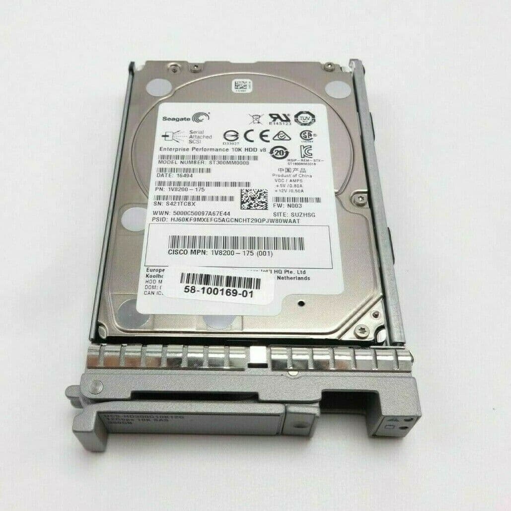 CISCO 300GB 2 5" SAS 12GB/s 10K 128MB Server Hard Drive HDD UCS
