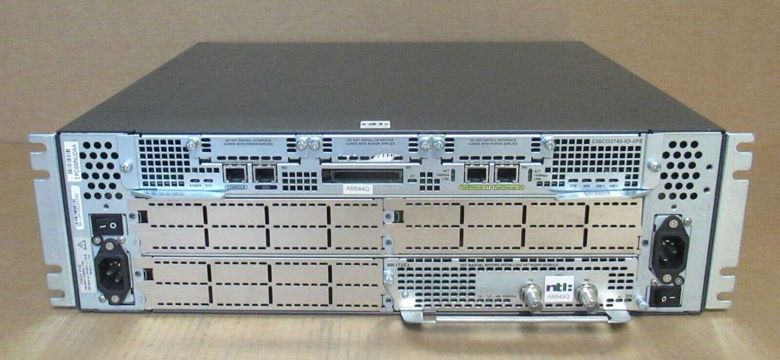 Cisco 3745 Multi Service Access Router 10/100 Fast Ethernet Cisco 3700 ...