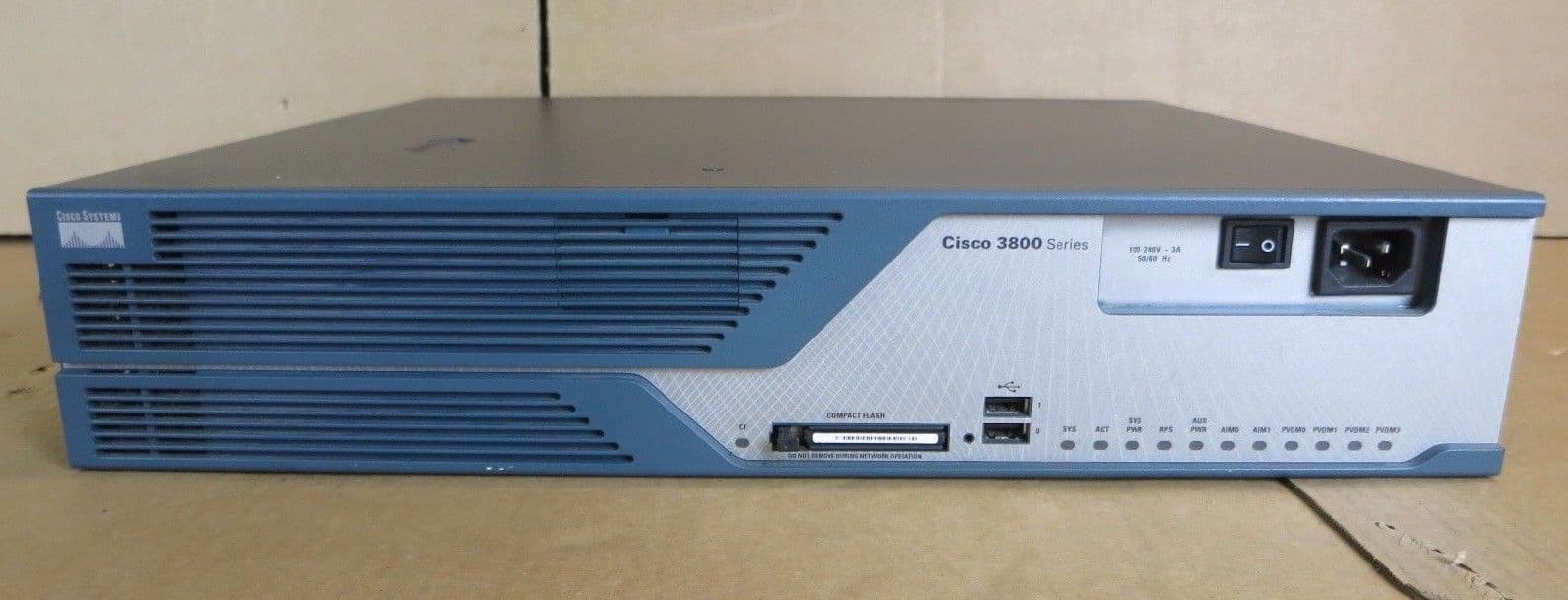 Cisco 3825 3800 Series 2U Modular ISR Integrated Services Network Router