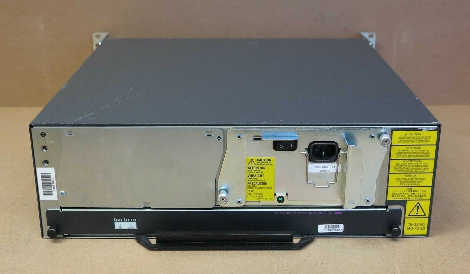 Cisco 7200 Series 7204 Modular Router Chassis 1x NPE/ATM/FSE 1x PSU 34 ...