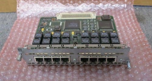 Cisco 800-01237 8 Port Ethernet RJ45 ISDN-BRI S/T Card Slot Network Module