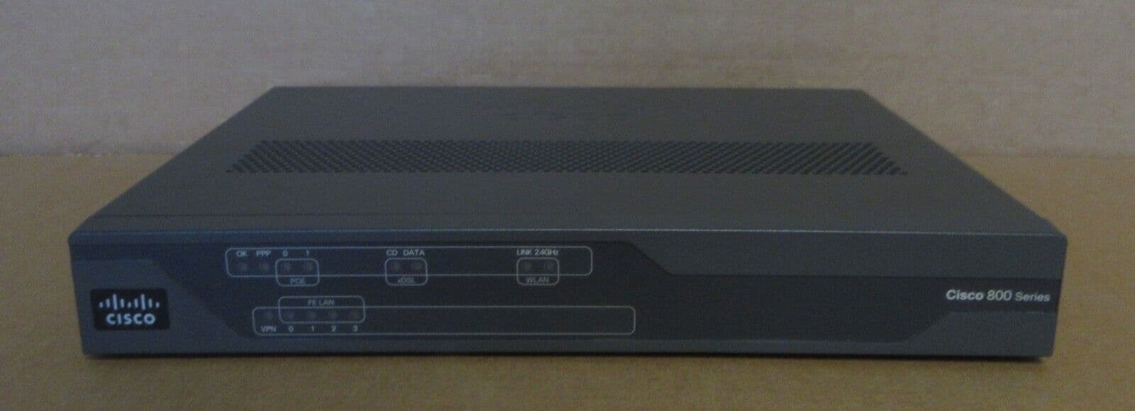 Cisco 800 Series C887VA-W-E-K9 880VAW ISR Integrated Services Router 1U ...