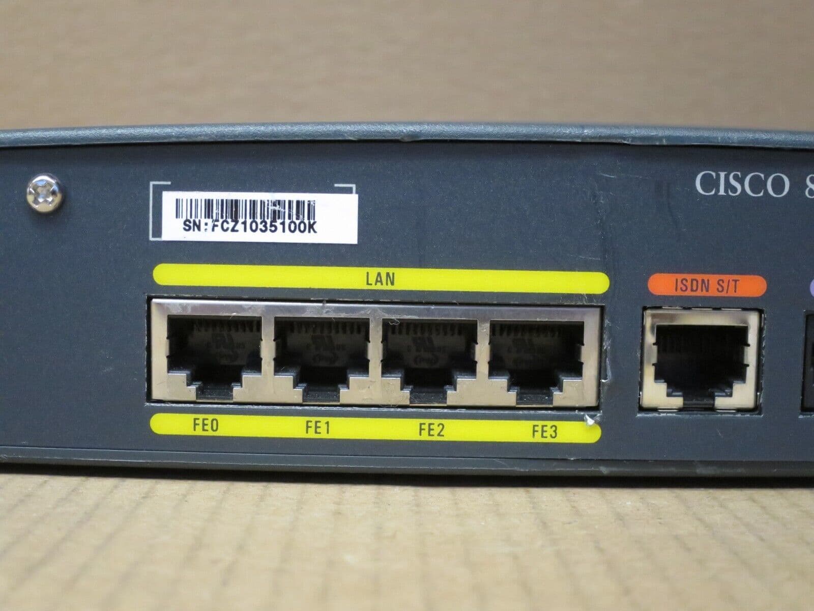 Cisco 876-K9 800 Series WAN Integrated Services 10/100 4-Port RJ-45 ...