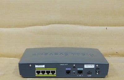 Cisco 877 4-Port Wired Ethernet ADSL Router CISCO877 CCNP CCNA CCIE
