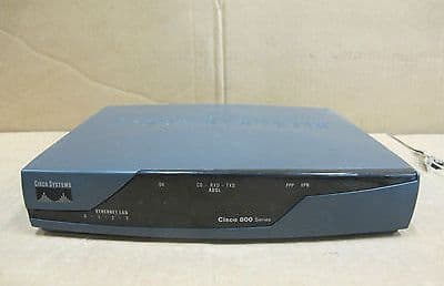 Cisco 877 Integrated Services 10/100 4 Port ADSL Wired Managed Switch