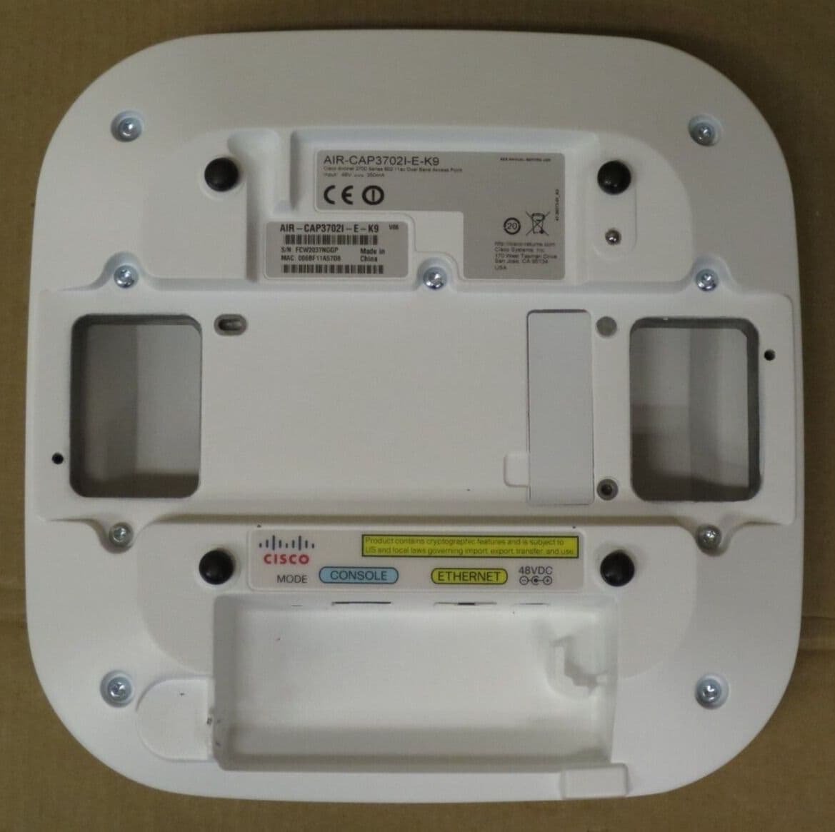Cisco Router Air Cisco AIR-CAP3702I-E-K9 Aironet 3702I IEEE 802 11ac PoE Wireless Access ...