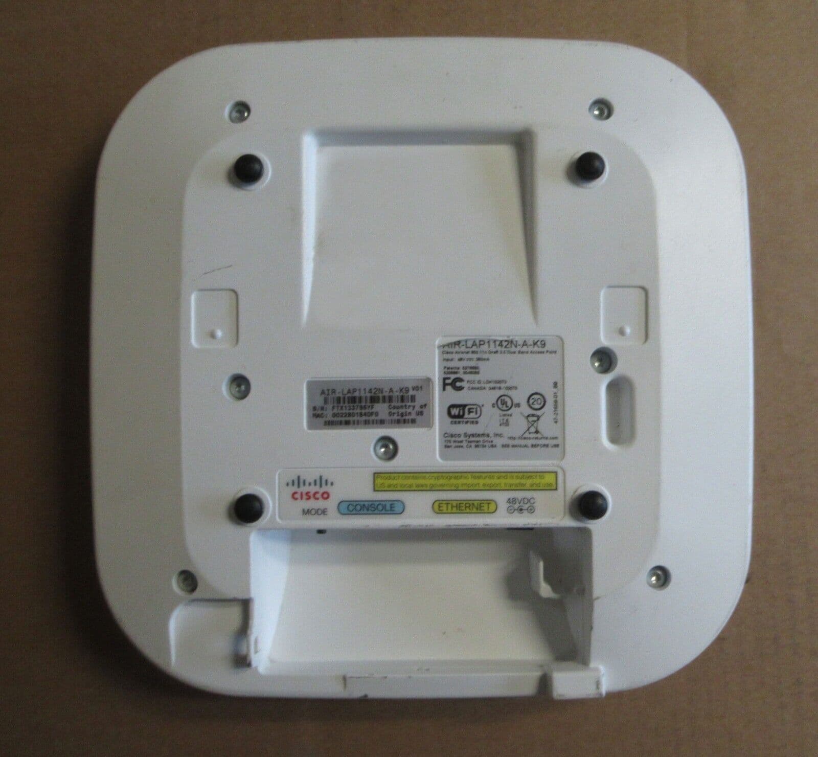 Cisco 1142N WirelessN Access Point 300Mbps AIRLAP1142NAK9 V01
