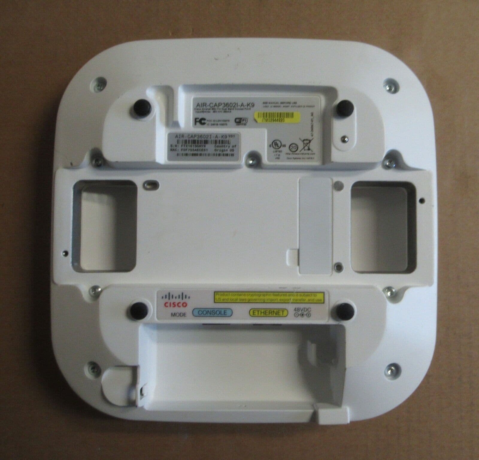 Cisco Aironet 3600i Wireless-N Access Point 450Mbps AIR-CAP3602I-A-K9 V01