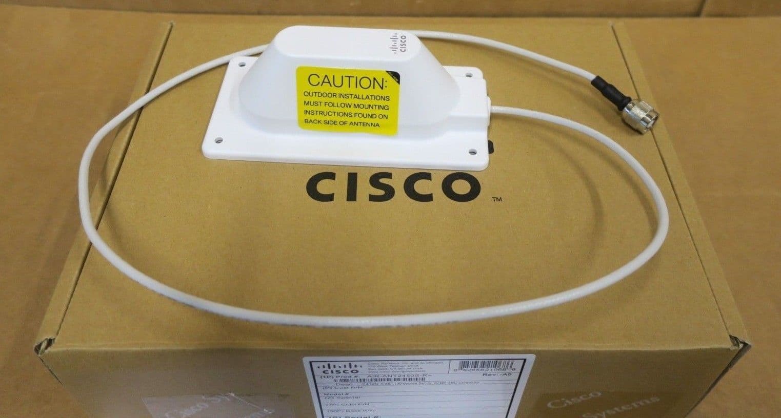 Dual-Band RP-TNC Antenna For Cisco Aironet - 2.4GHz/5GHz White Antenna - View #3