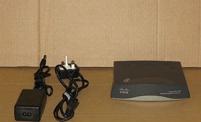 Cisco ATA 186 ATA186 Analogue Telephone Adapter 68-2882-04 With Power Supply