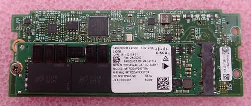 Cisco Boot Optimized M.2 RAID Controller UCS-M2-HWRAID +2x 240GB SSD UCS-M2-240G